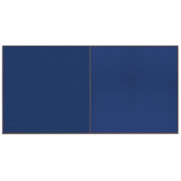 United Visual Products Enclosed Corkboard, 1 Door, 72"x36", 4" Fra UV3411-SATIN-DBURGU - main